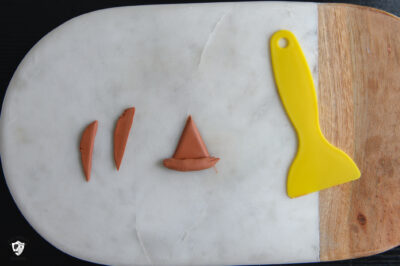 clay on cutting board