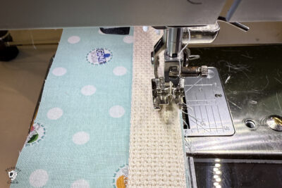 bag strap construction steps on sewing machine