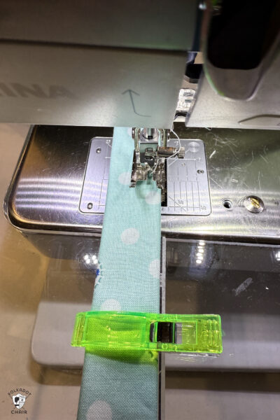 bag strap construction steps on sewing machine