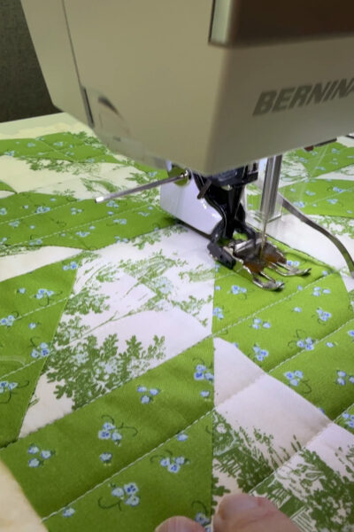 qulting lines on fabric