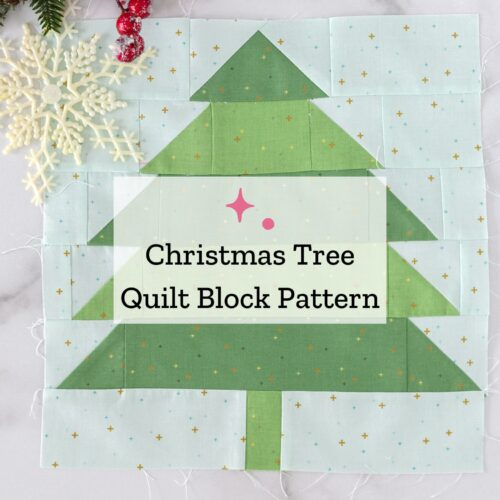 christmas tree quilt block