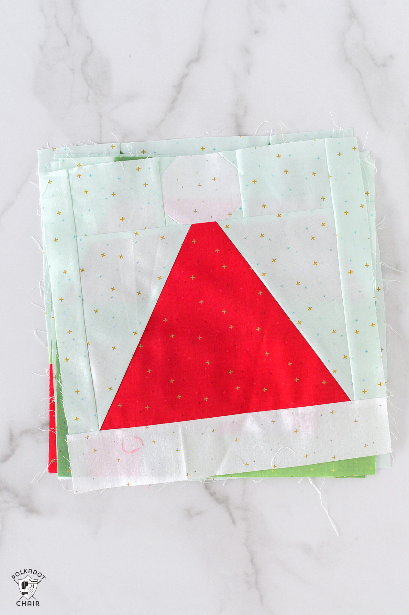 Santa Sewing Pattern Blocks Santa Hat Quilt Block Pattern for the Santa's Sampler Quilt Along - The ...