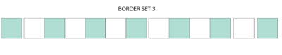 border assembly diagram in blue and white