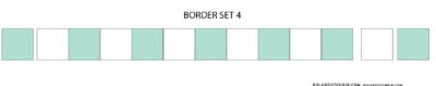 border assembly diagram in blue and white