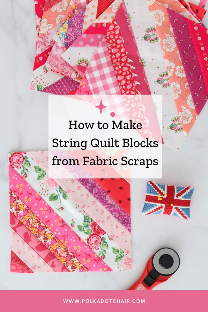 Turn Your Fabric Scraps into a Colorful Quilt by Creating String Quilt ...