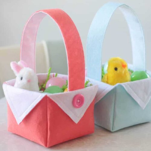 12+ Easter Basket Sewing Patterns - The Polka Dot Chair