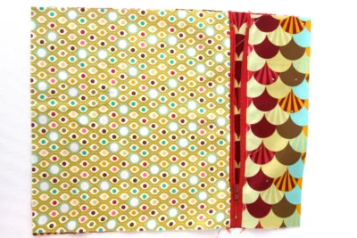 Pattern fabric sewn to zipper