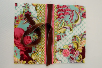 Ribbon on fabric