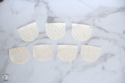 Polka Dot fabric swatches for craft and sewing projects.