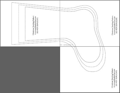 screenshot of taped together stocking pieces